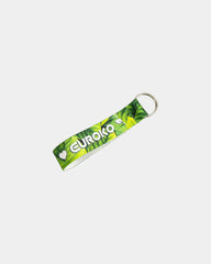 Custom RPET wrist lanyard with keyring 3/4" x 12" - Multi Color