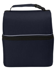 Custom recycled polyester 8-can lunch cooler bag - 7