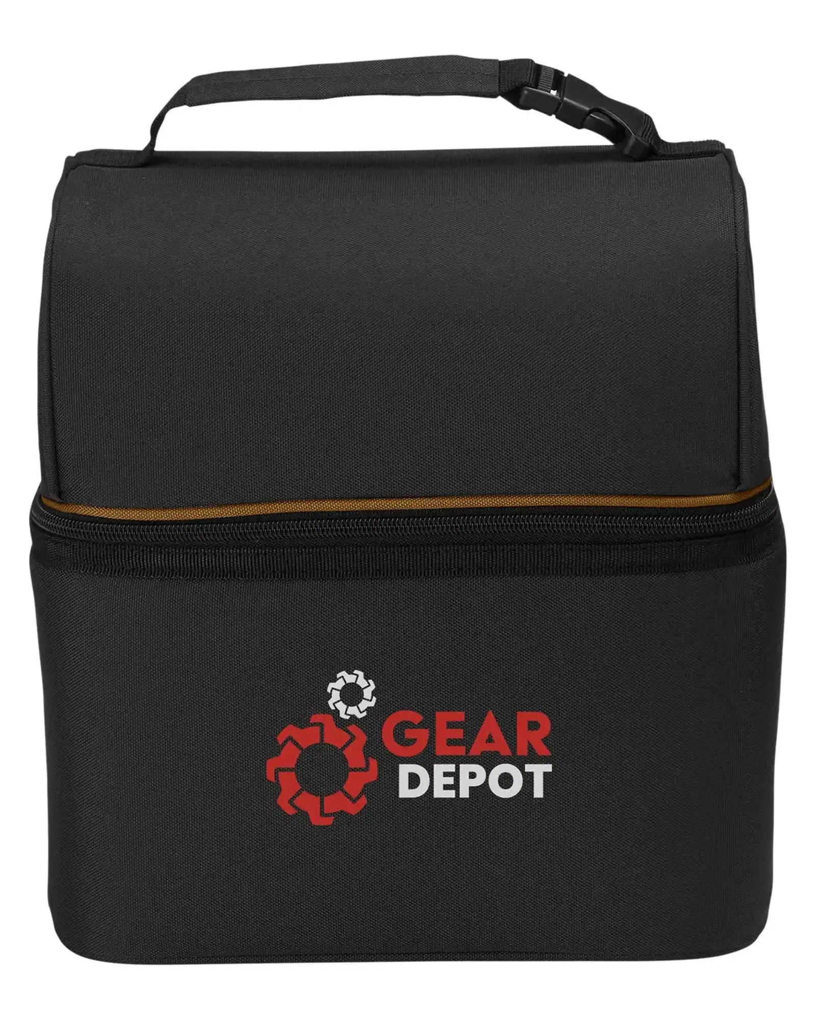 Custom recycled polyester 8-can lunch cooler bag - 1