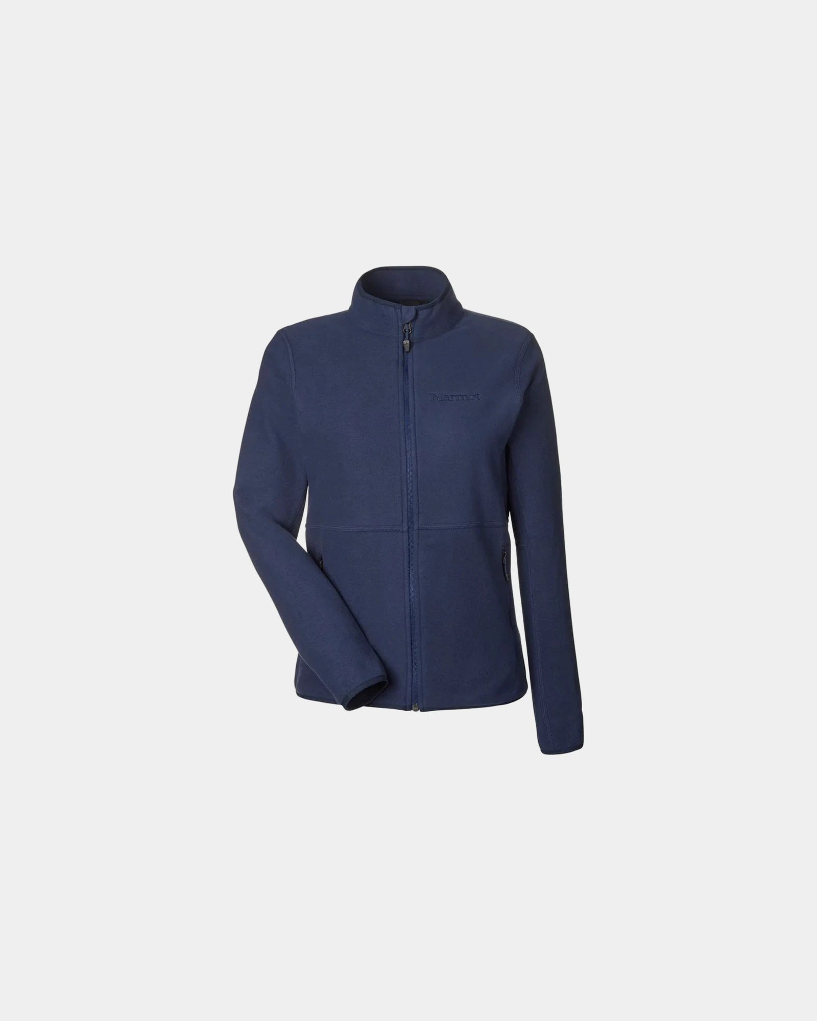 Custom recycled fleece women's Rocklin jacket - Arctic Navy