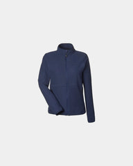 Custom recycled fleece women's Rocklin jacket - Arctic Navy