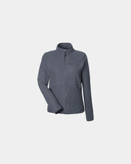 Custom recycled fleece women's Rocklin jacket - Steel Onyx