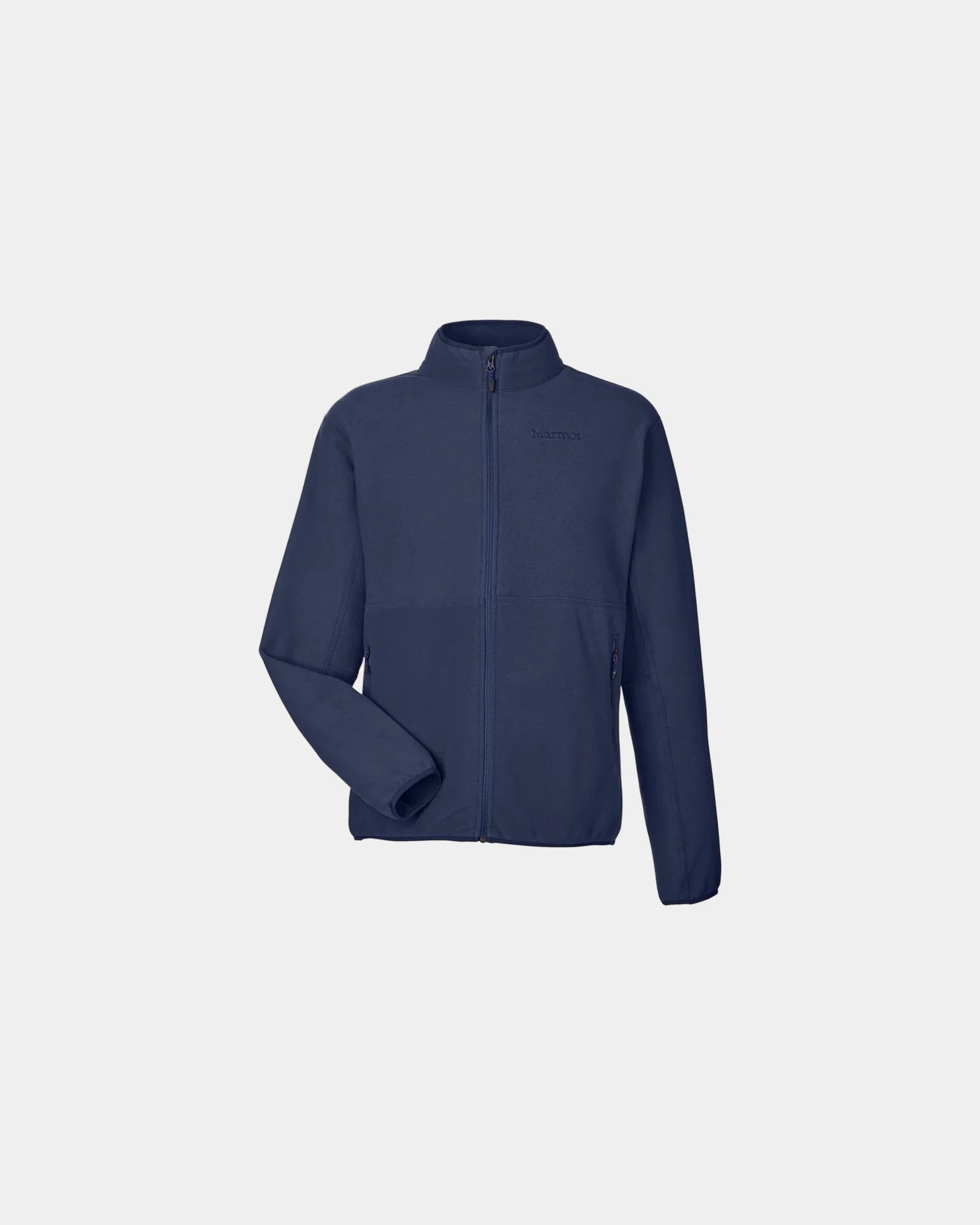 Custom recycled polyester fleece jacket for men - Arctic Navy