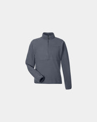 Custom recycled polyester half-zip pullover jacket - Steel Onyx