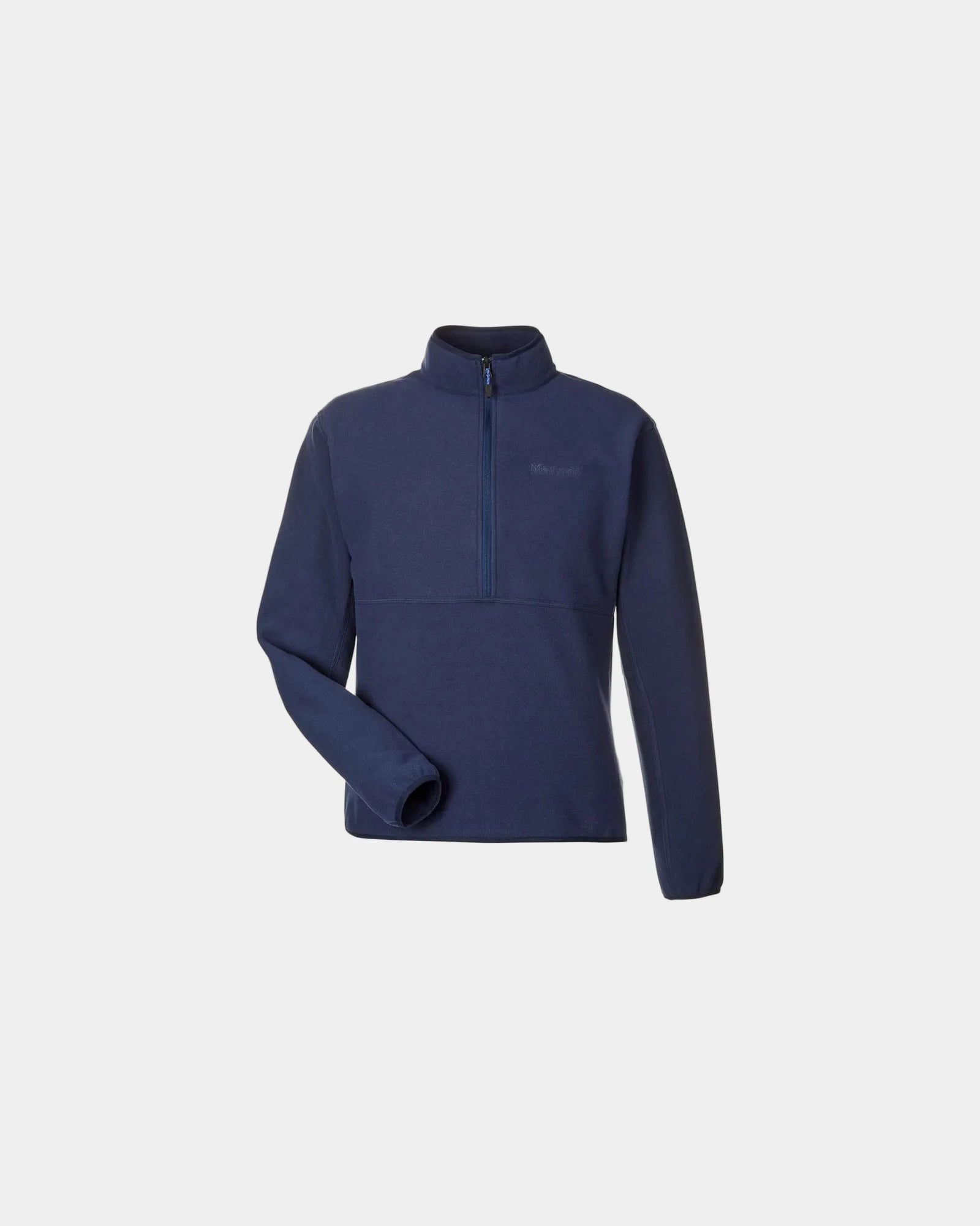 Custom recycled polyester half-zip pullover jacket - Arctic Navy