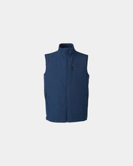 Custom softshell men's vest with zippered pockets - Arctic Navy