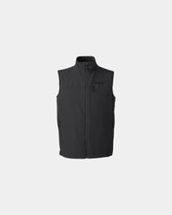 Custom softshell men's vest with zippered pockets - Black