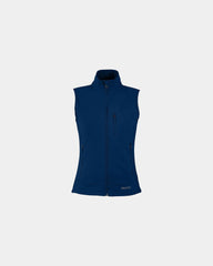 Custom softshell women's tempo vest with zippered pockets - Arctic Navy
