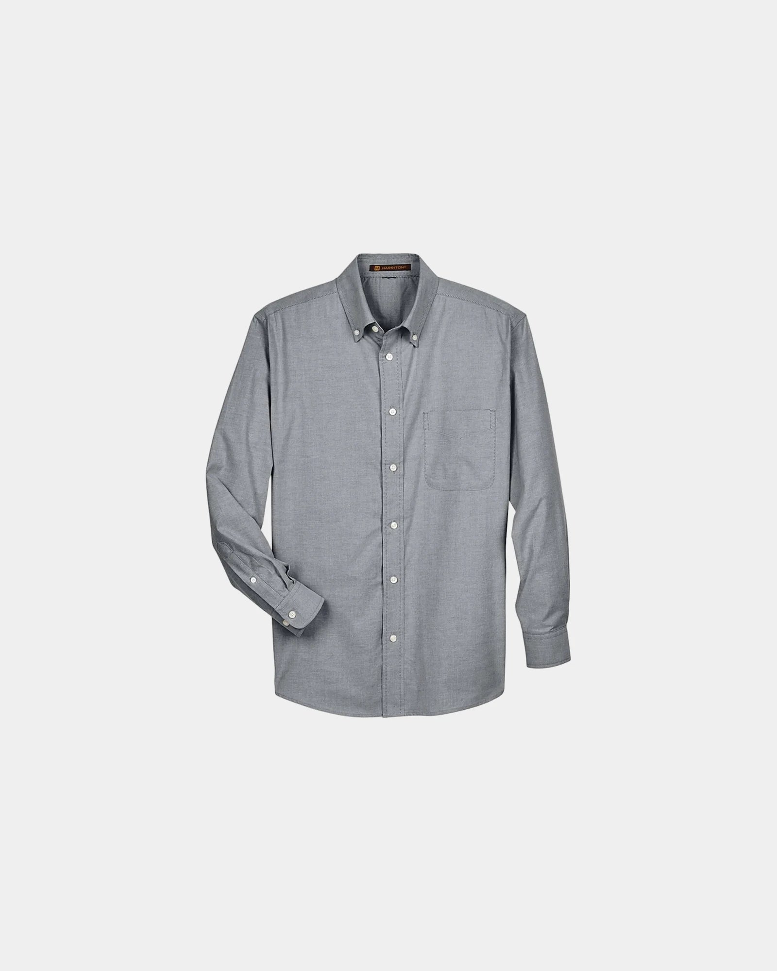 Custom oxford dress shirt with wrinkle release fabric - Oxford Grey