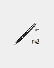 Personalized metal ballpoint pen Montblanc Starwalker - Black/Silver