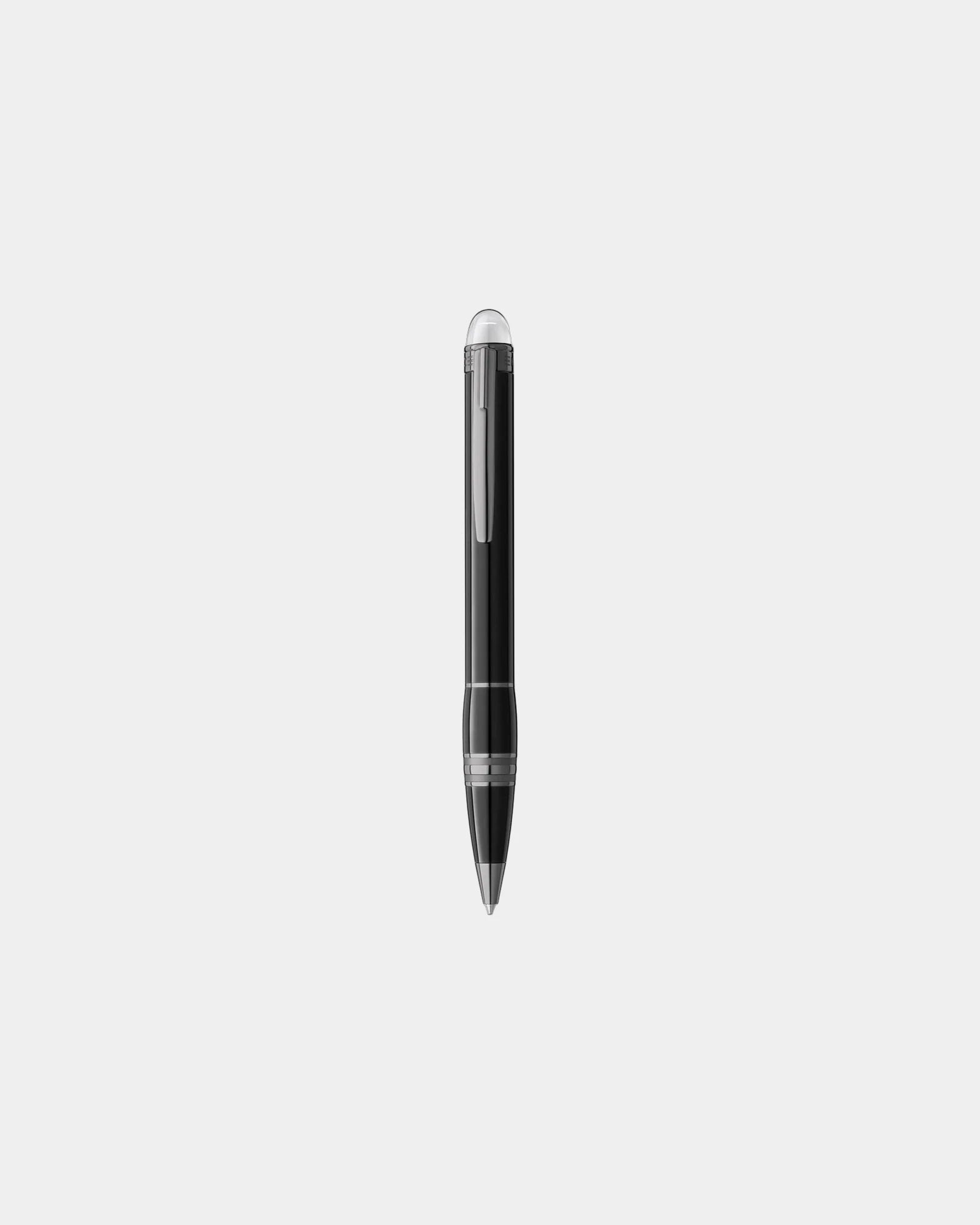Custom laser-engraved Montblanc Starwalker ballpoint pen - Black/Gray