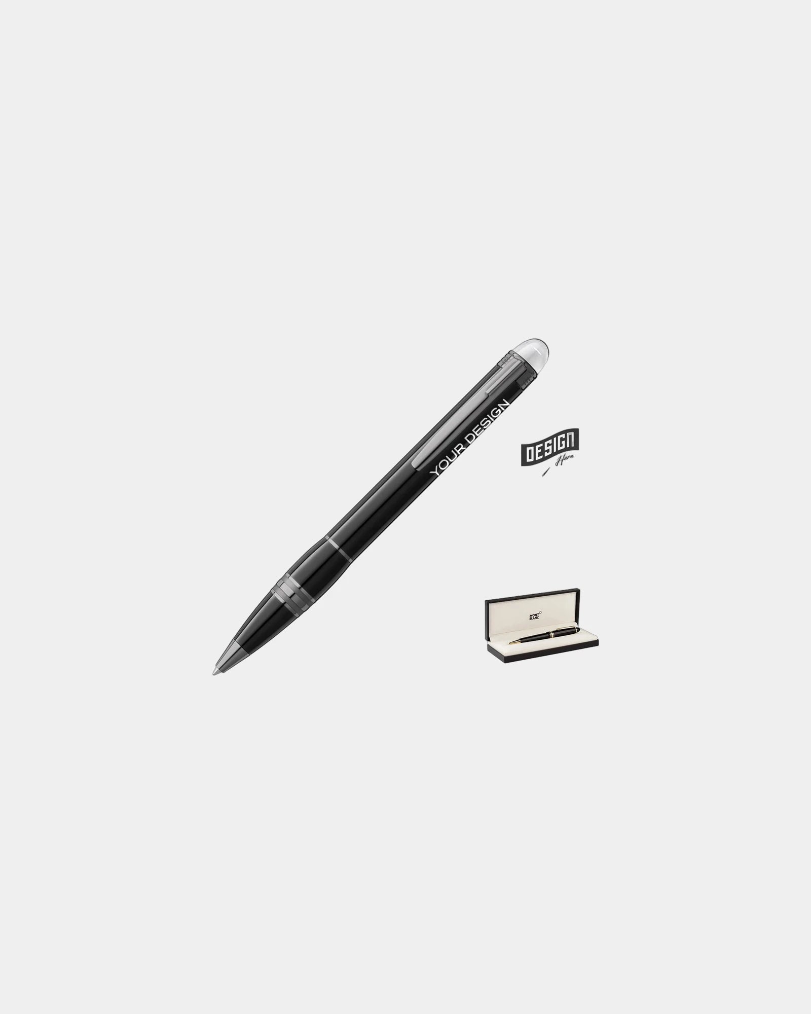 Custom laser-engraved Montblanc Starwalker ballpoint pen - 1