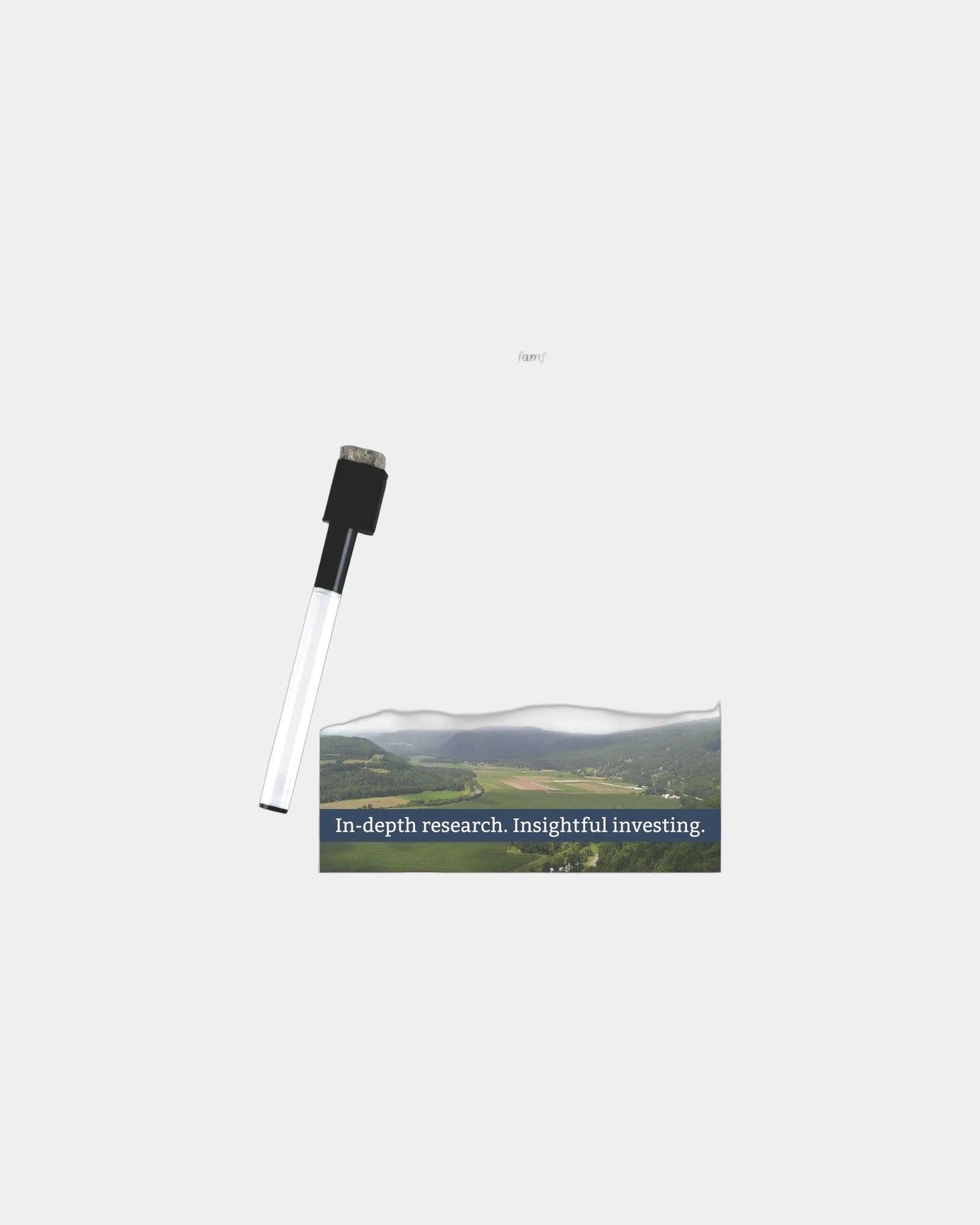 Custom magnetic memo board with dry-erase pen - White