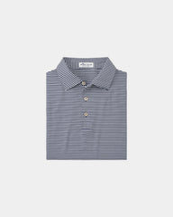 Custom four-way stretch performance polo UPF 50+ - Navy
