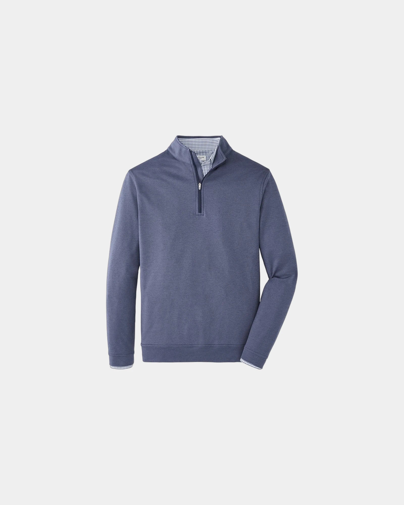 Custom melange performance quarter-zip pullover - Navy