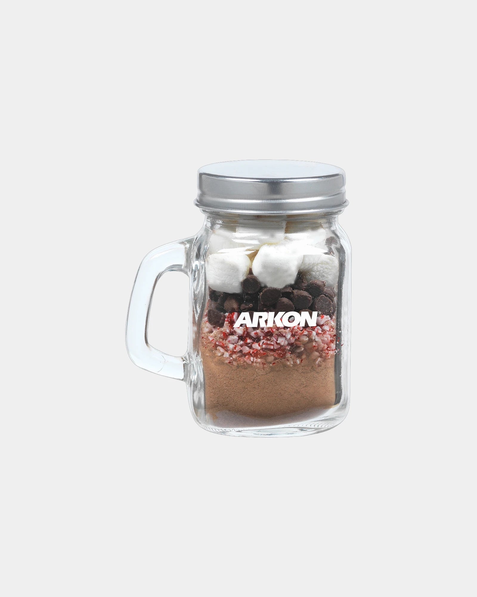 Custom hot chocolate kit in mini glass mason jar - Multi Color