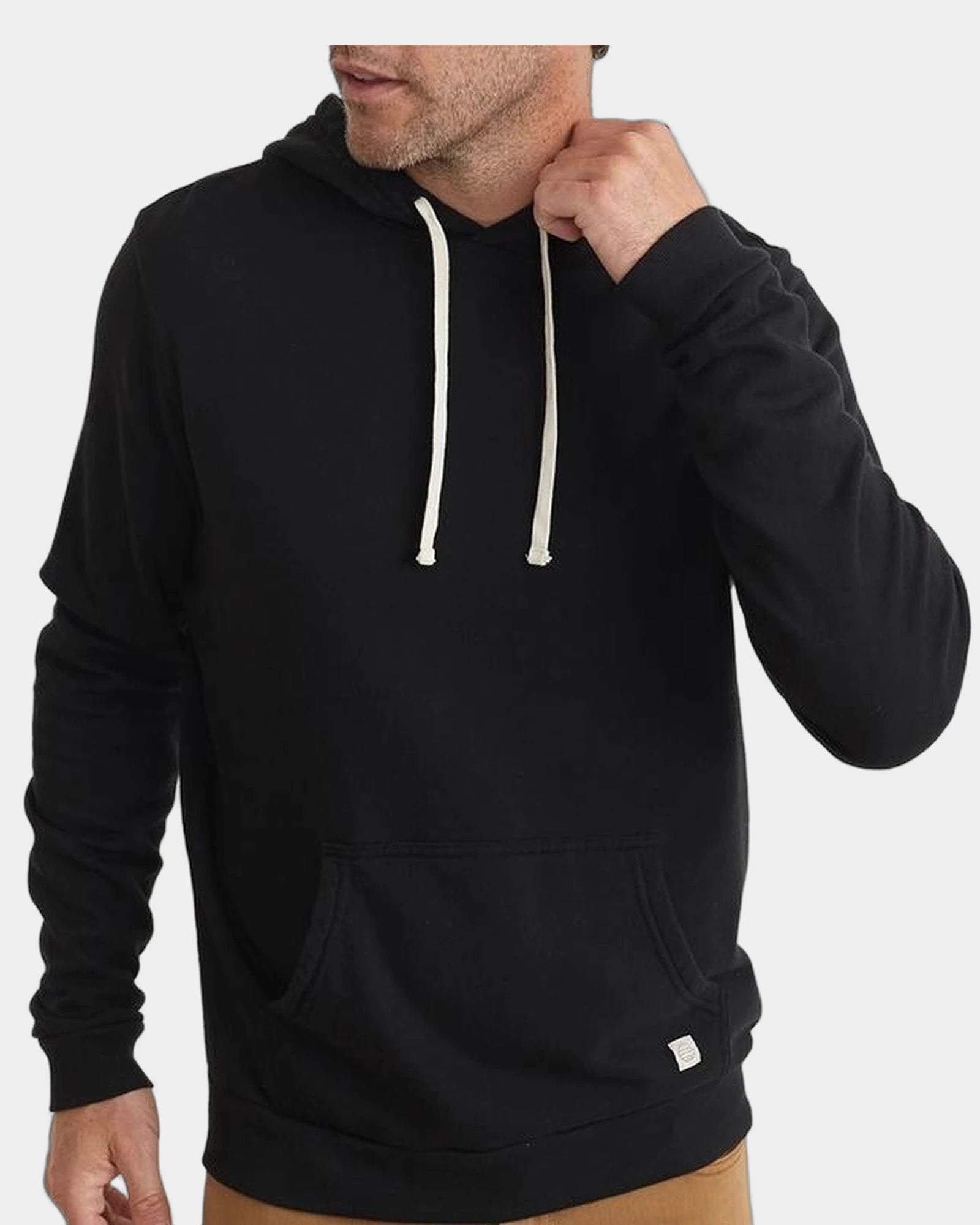 Custom cotton blend men's pullover hoodie sweatshirt - 3