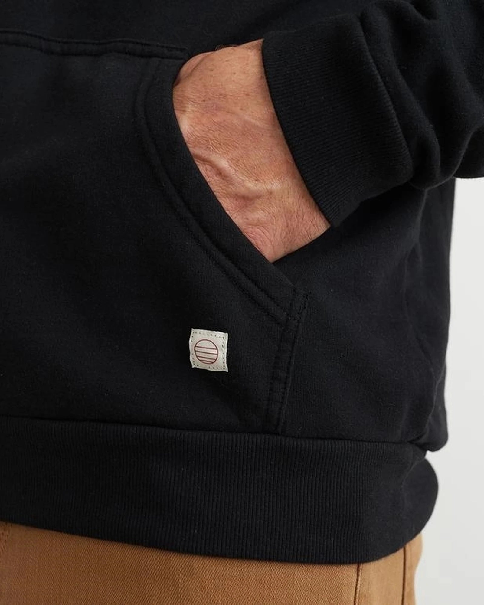 Custom cotton blend men's pullover hoodie sweatshirt - 4