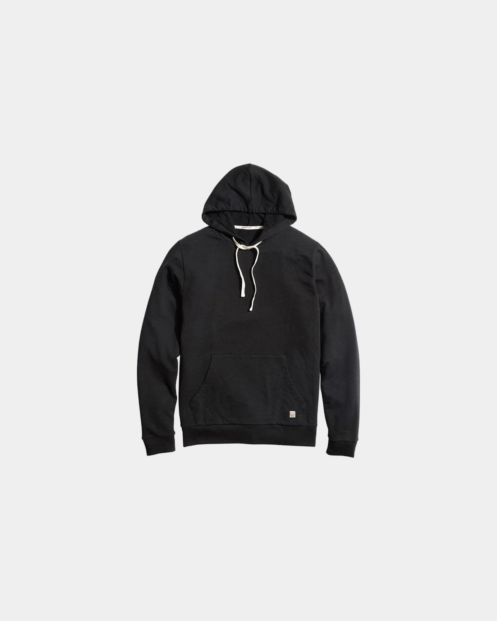 Custom cotton blend men's pullover hoodie sweatshirt - Black