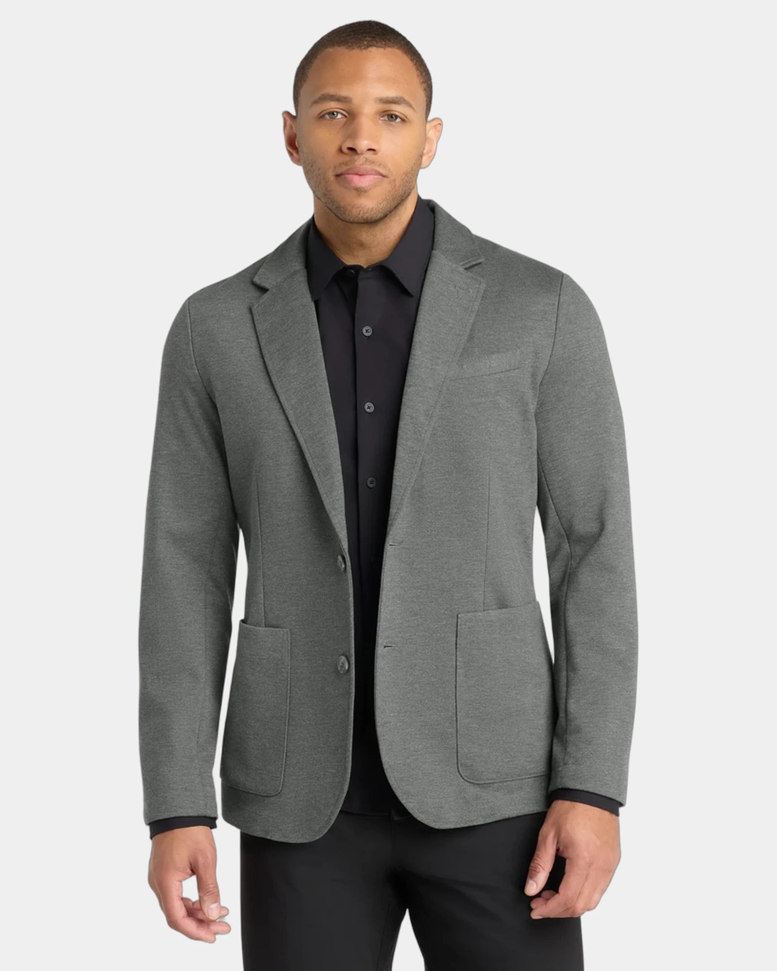Custom Mercer+Mettle Relaxed Knit Blazer for teams - Storm Grey Heather