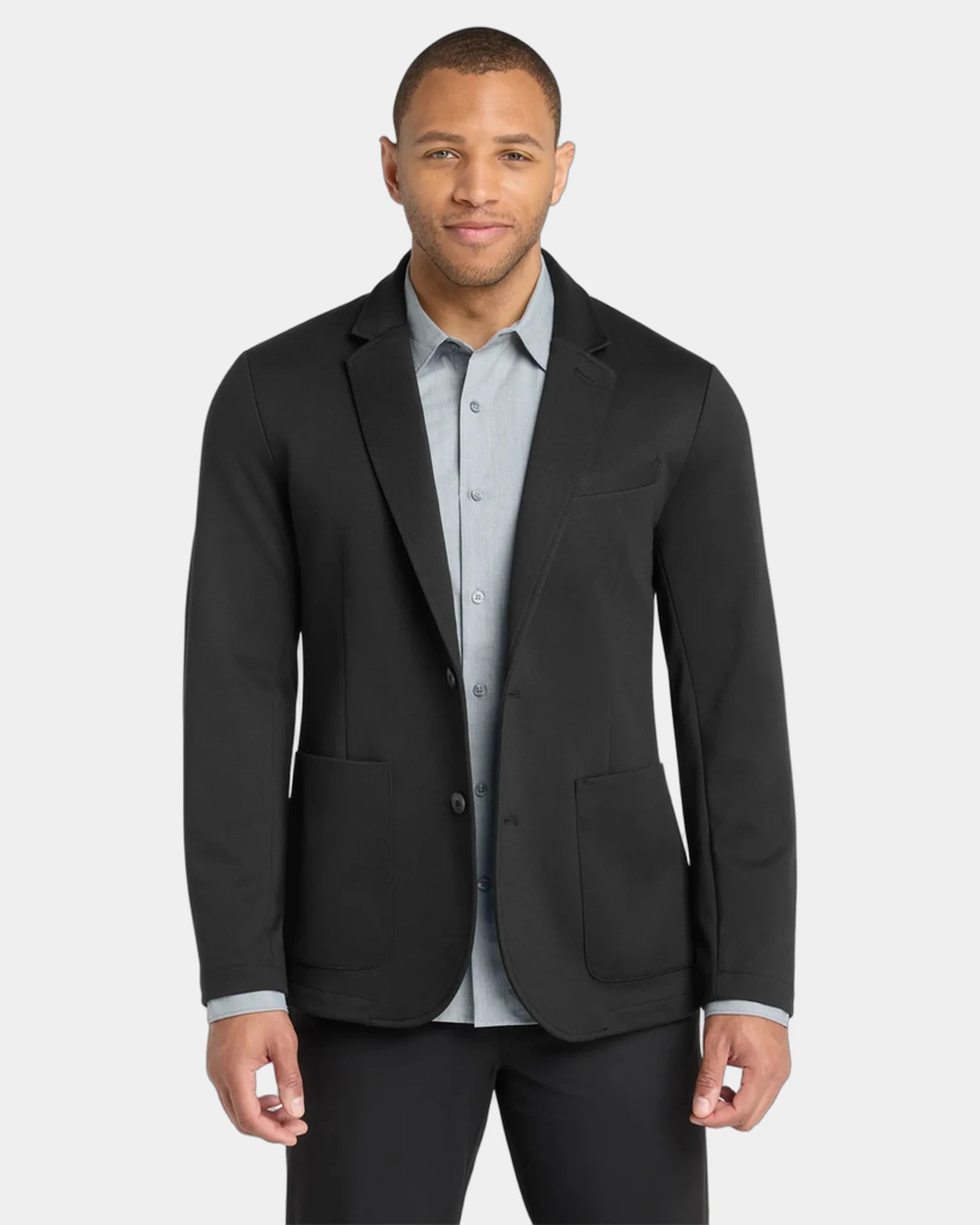 Custom Mercer+Mettle Relaxed Knit Blazer for teams - Deep Black