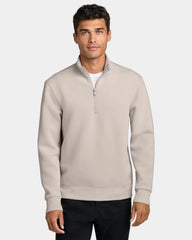 Custom recycled Mercer+Mettle Soft Spacer 1/4-Zip - Warm Quartz