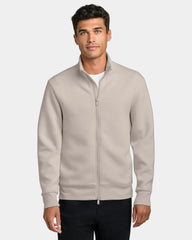 Custom recycled full-zip jacket Mercer+Mettle Soft Spacer - Warm Quartz