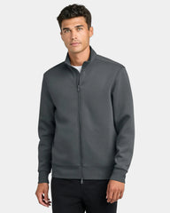 Custom recycled full-zip jacket Mercer+Mettle Soft Spacer - Storm Grey