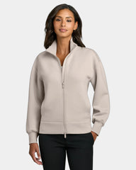 Custom recycled Mercer+Mettle Women's Soft Spacer Full-Zip - Warm Quartz