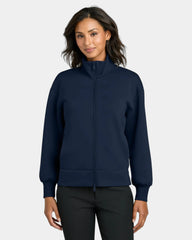 Custom recycled Mercer+Mettle Women's Soft Spacer Full-Zip - Night Navy