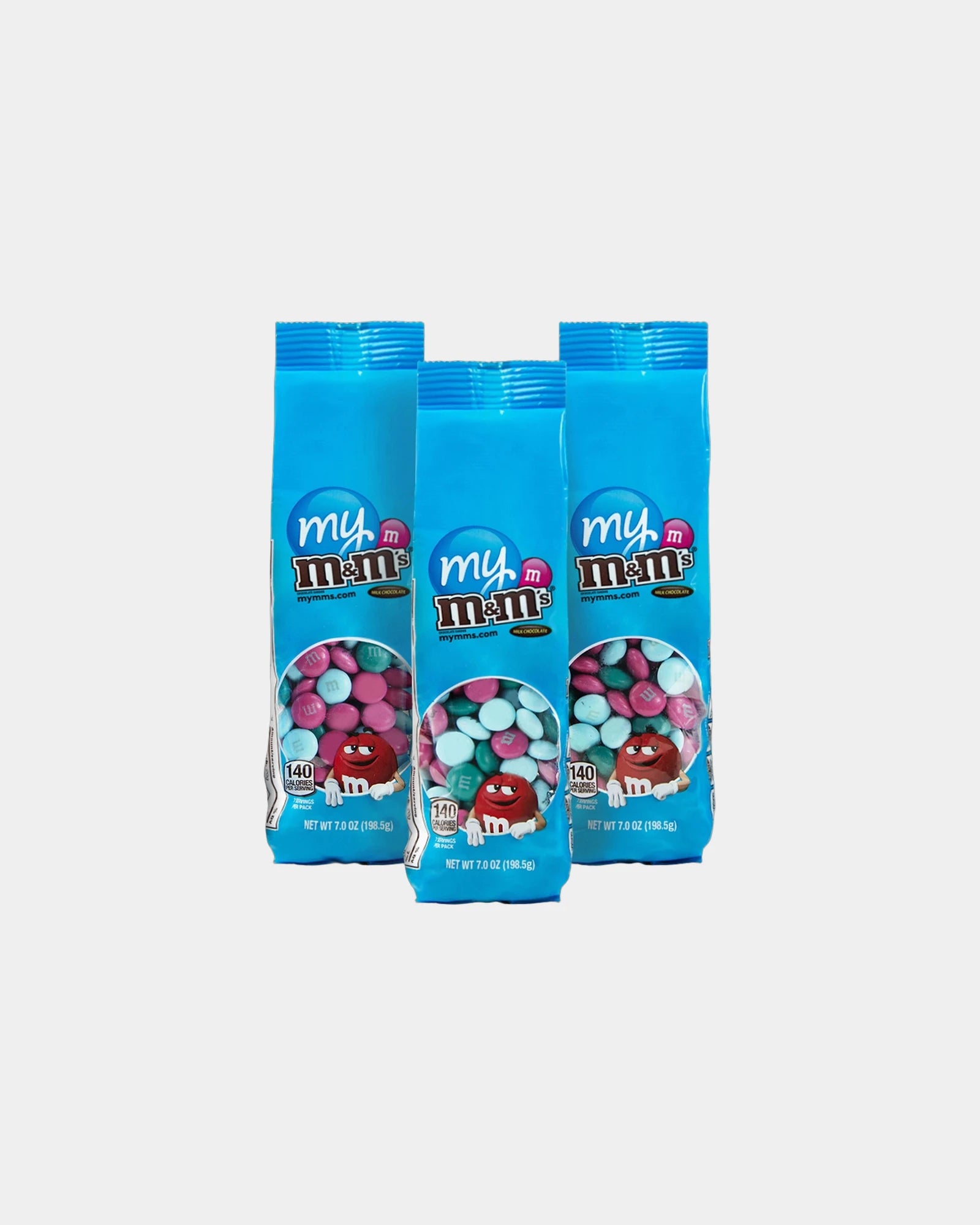 Custom color choice M&M'S 7-oz candy bags - Aqua