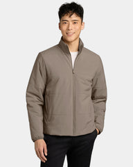 Custom quilted jacket Mercer+Mettle Brookline - Warm Taupe