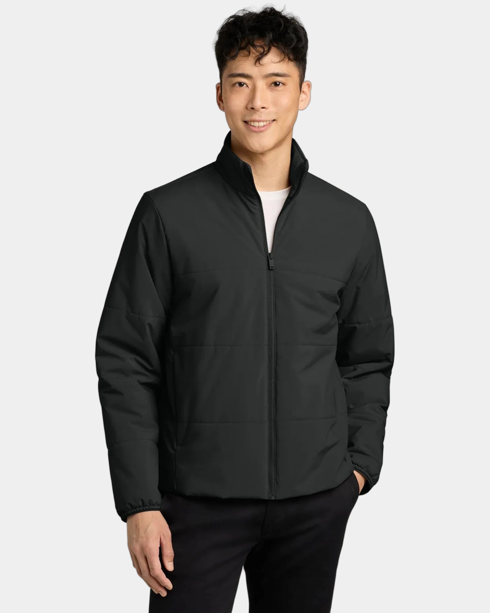 Custom quilted jacket Mercer+Mettle Brookline - Deep Black