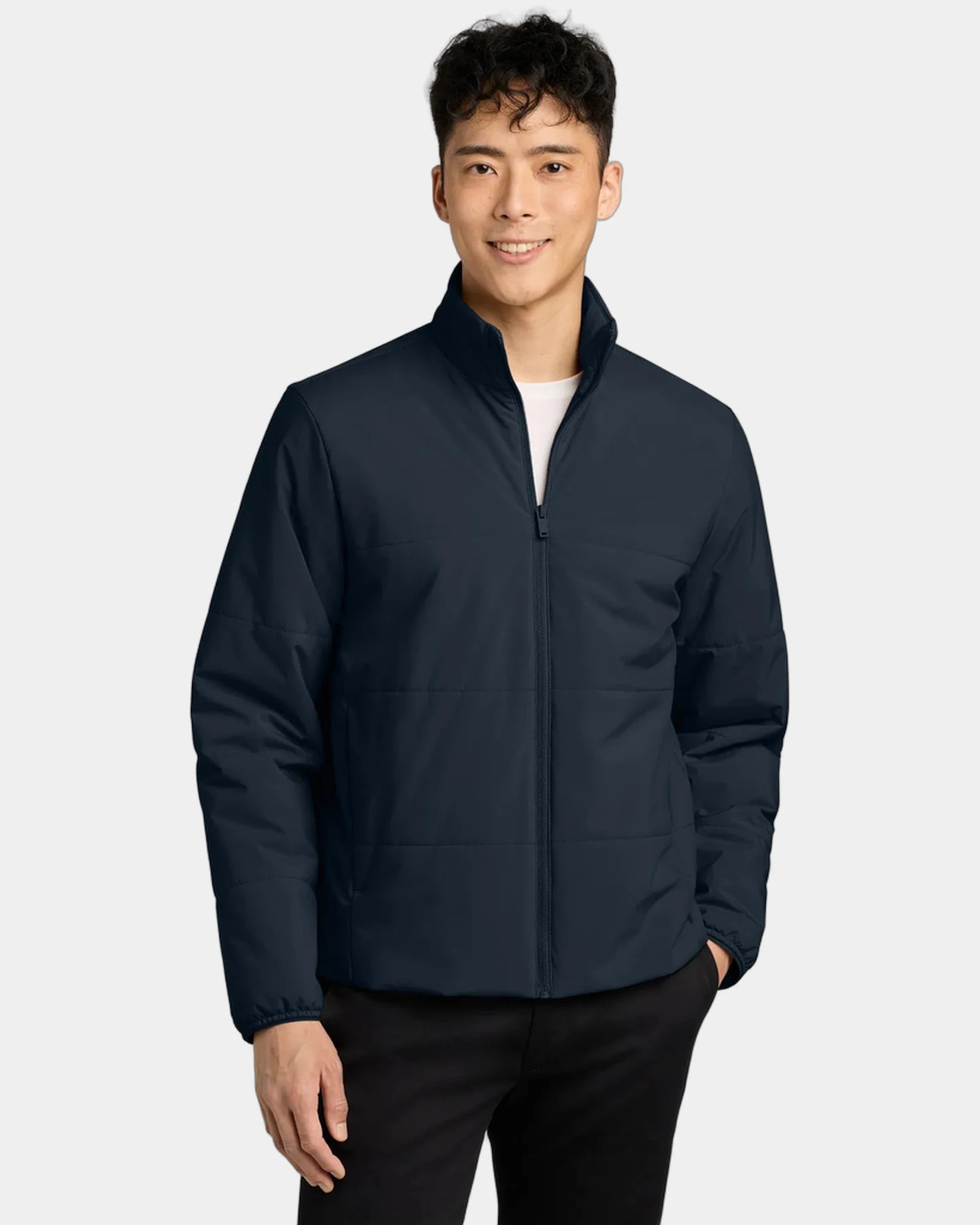 Custom quilted jacket Mercer+Mettle Brookline - Night Navy