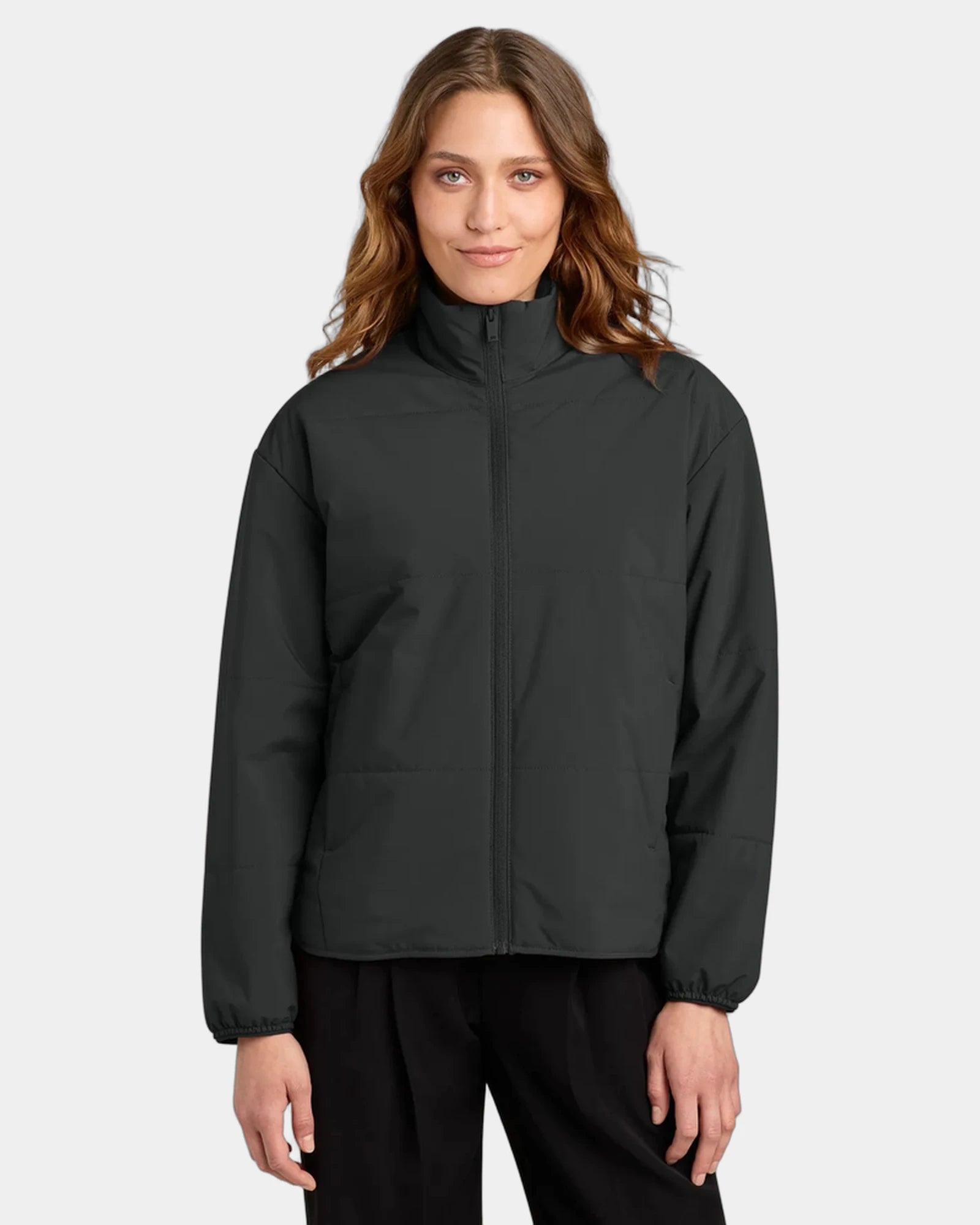 Custom Mercer+Mettle Women's Brookline Quilted Jacket - Deep Black