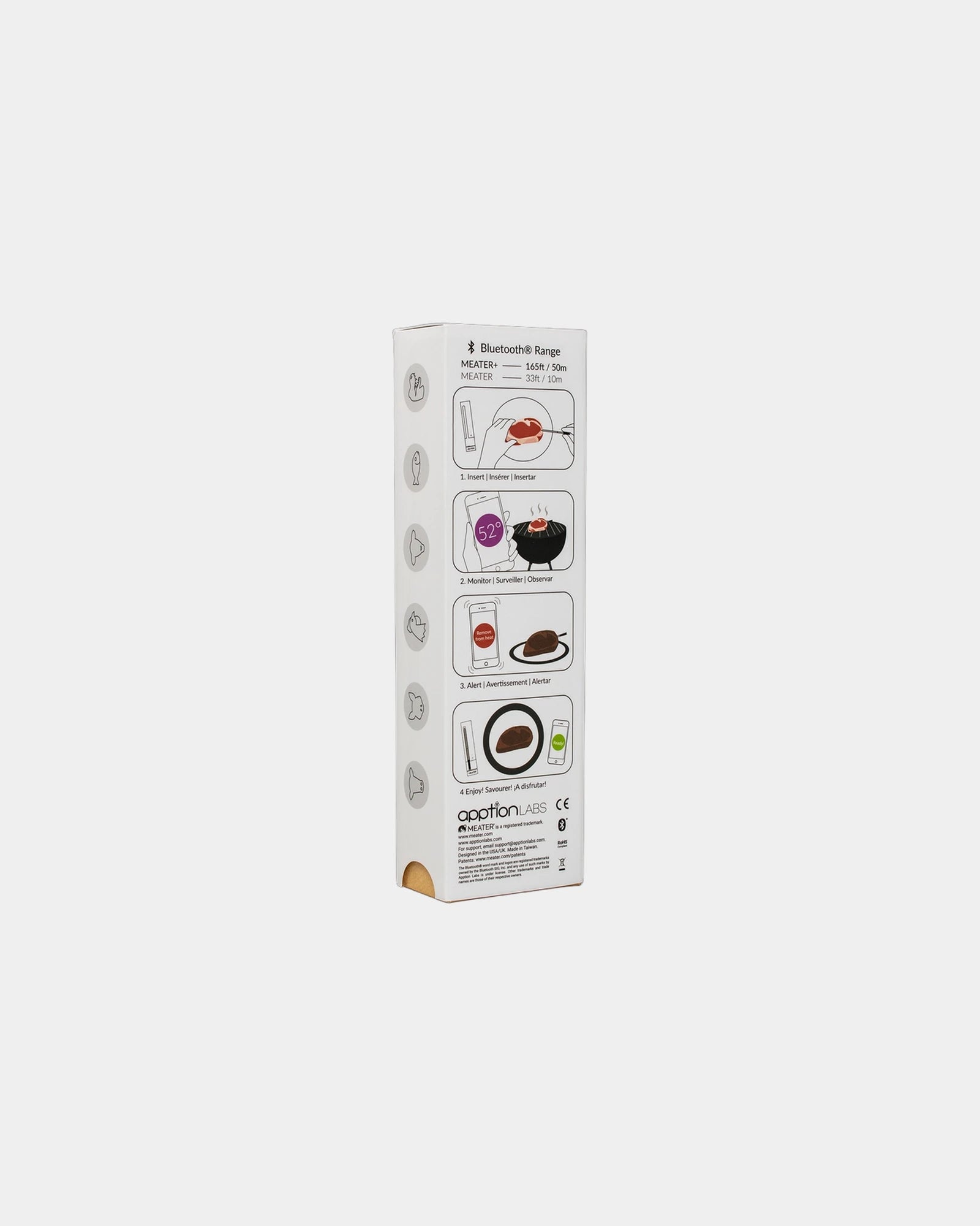 Custom wireless smart meat thermometer, 165-ft range - 3