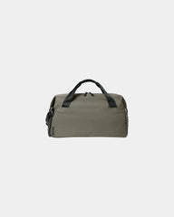 Custom RPET 40L weekend duffel bag with laptop sleeve - Truffle