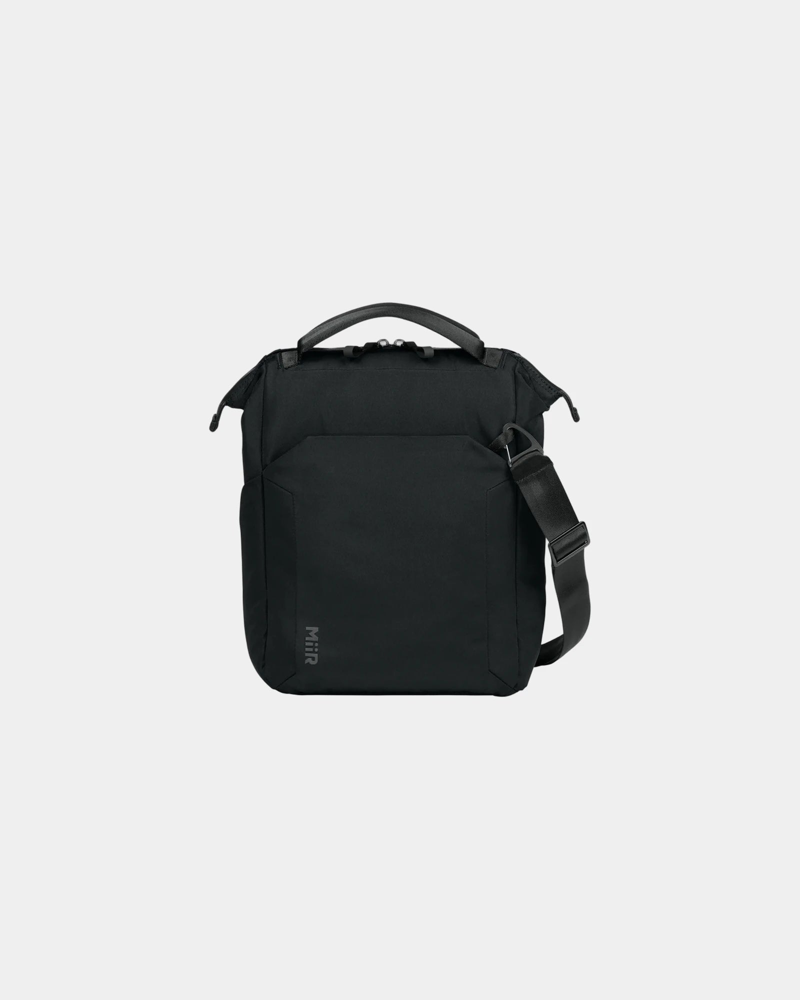 Custom RPET 12-can vertical cooler with strap - Pitch Black