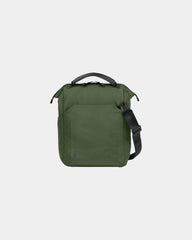 Custom RPET 12-can vertical cooler with strap - Forest Moss
