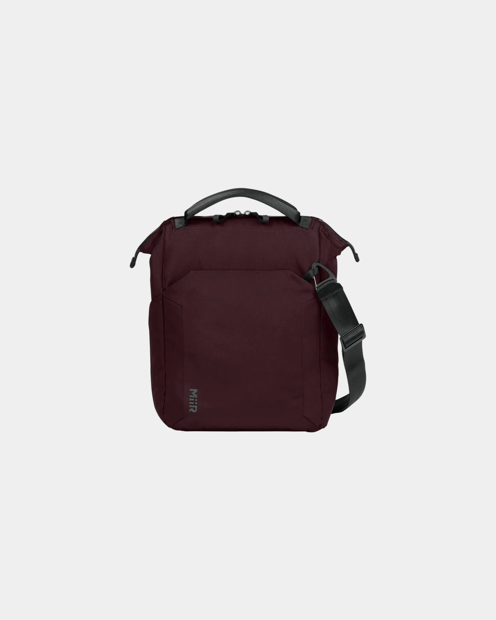 Custom RPET 12-can vertical cooler with strap - Dark Fig