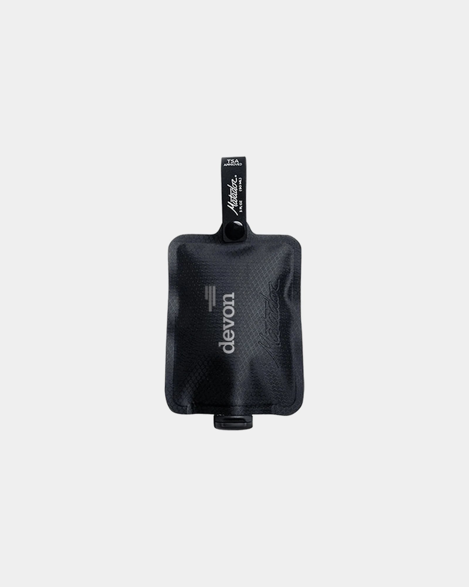 Custom Cordura fabric toiletry bottle for travel - Black