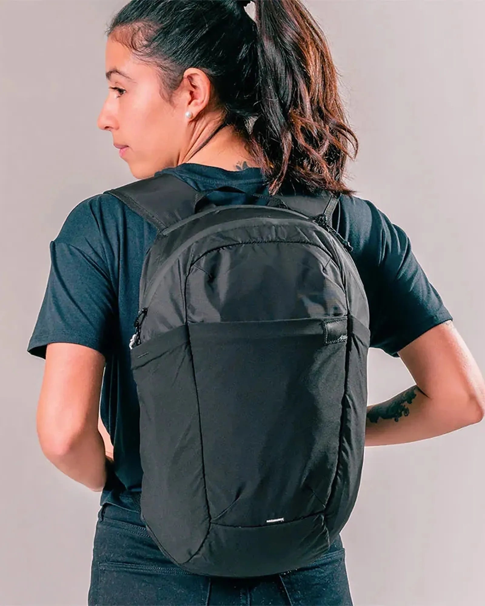 Custom recycled nylon 16L packable backpack - 6