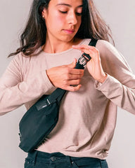 Custom recycled nylon packable sling bag - 7