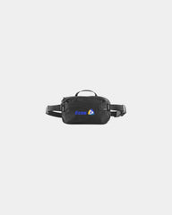 Custom recycled nylon packable sling bag - Black