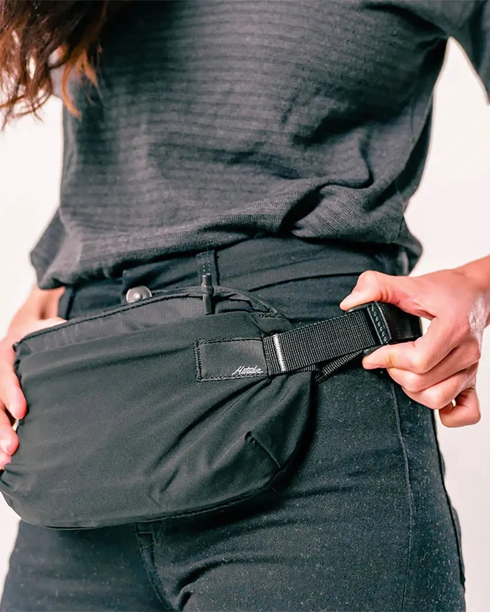Custom recycled nylon packable sling bag - 3