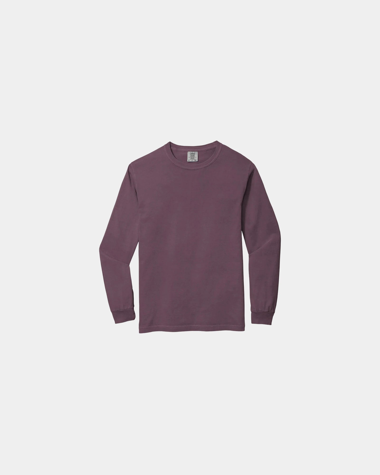 Custom heavyweight ring spun long sleeve tee - Berry