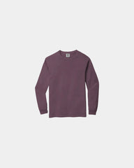 Custom heavyweight ring spun long sleeve tee - Berry