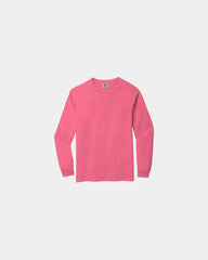Custom heavyweight ring spun long sleeve tee - Crunchberry