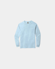 Custom heavyweight ring spun long sleeve tee - Chambray