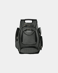 Custom laptop organizer backpack with 17" sleeve - Petrol